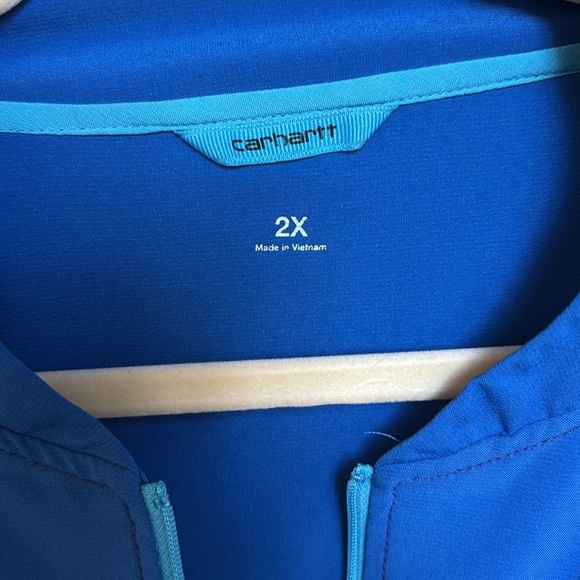 Carhartt blue scrub jacket size 2X - Picture 3 of 6